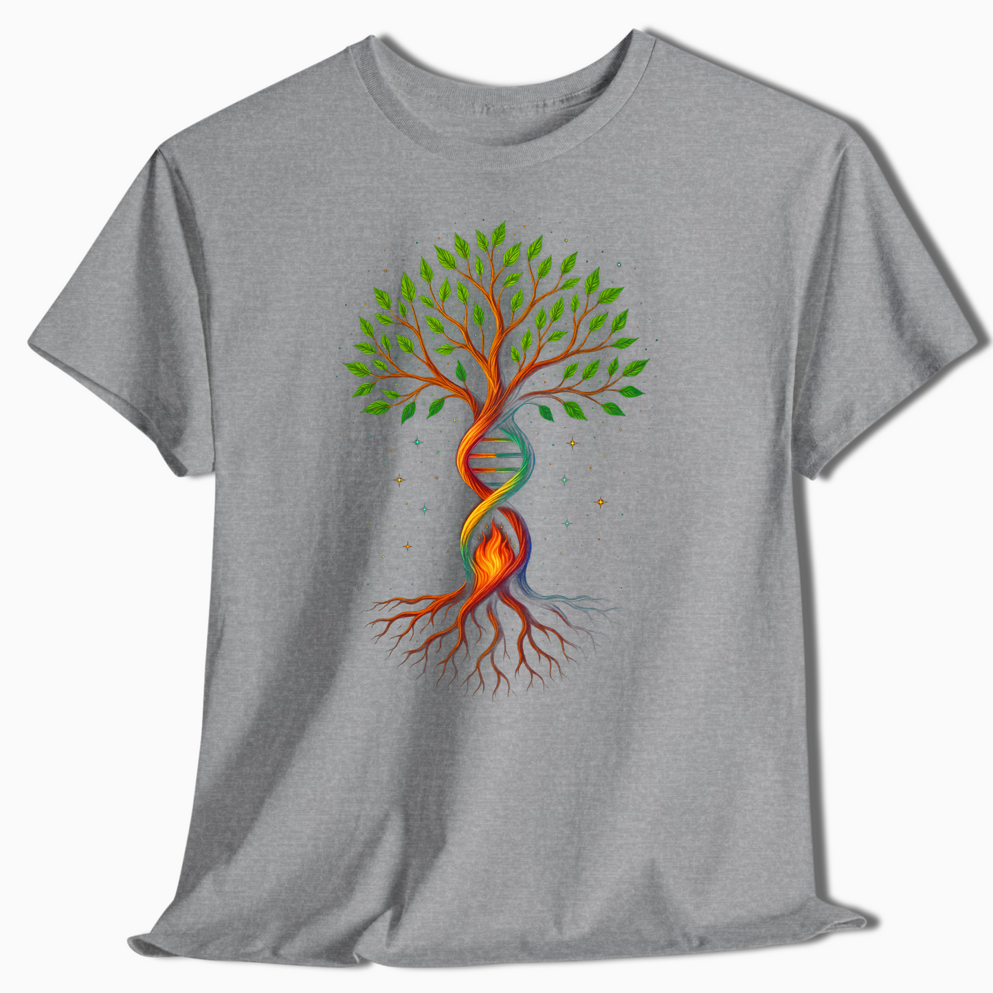 DNA Tree of Life Nature Shirt - Cosmic Spiritual Outdoors Tee - t456a25