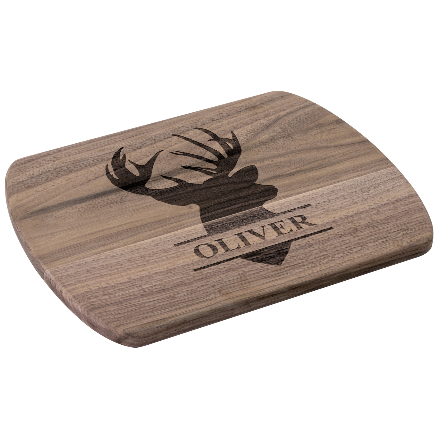 Custom Deer Silhouette Cutting Board with Name - t450a25