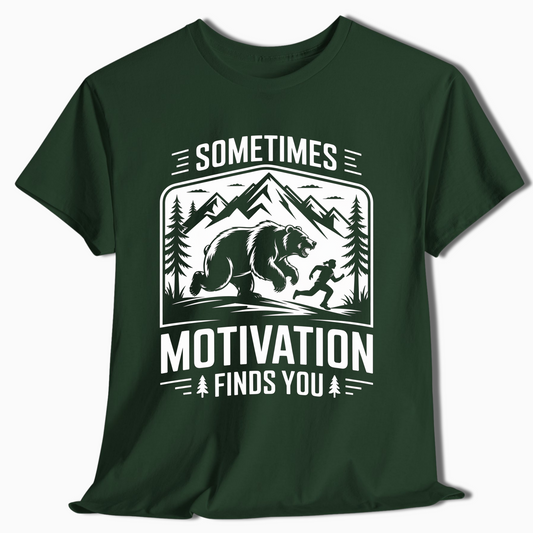 Sometimes Motivation Finds You Mountain Hiking Shirt - t414a25