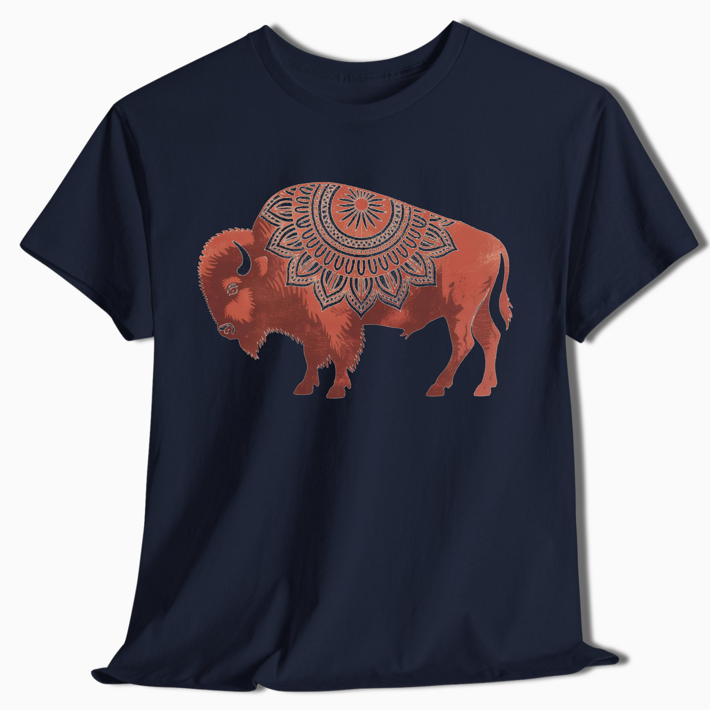 Boho Mandala Buffalo Western Nature Shirt - t423a25