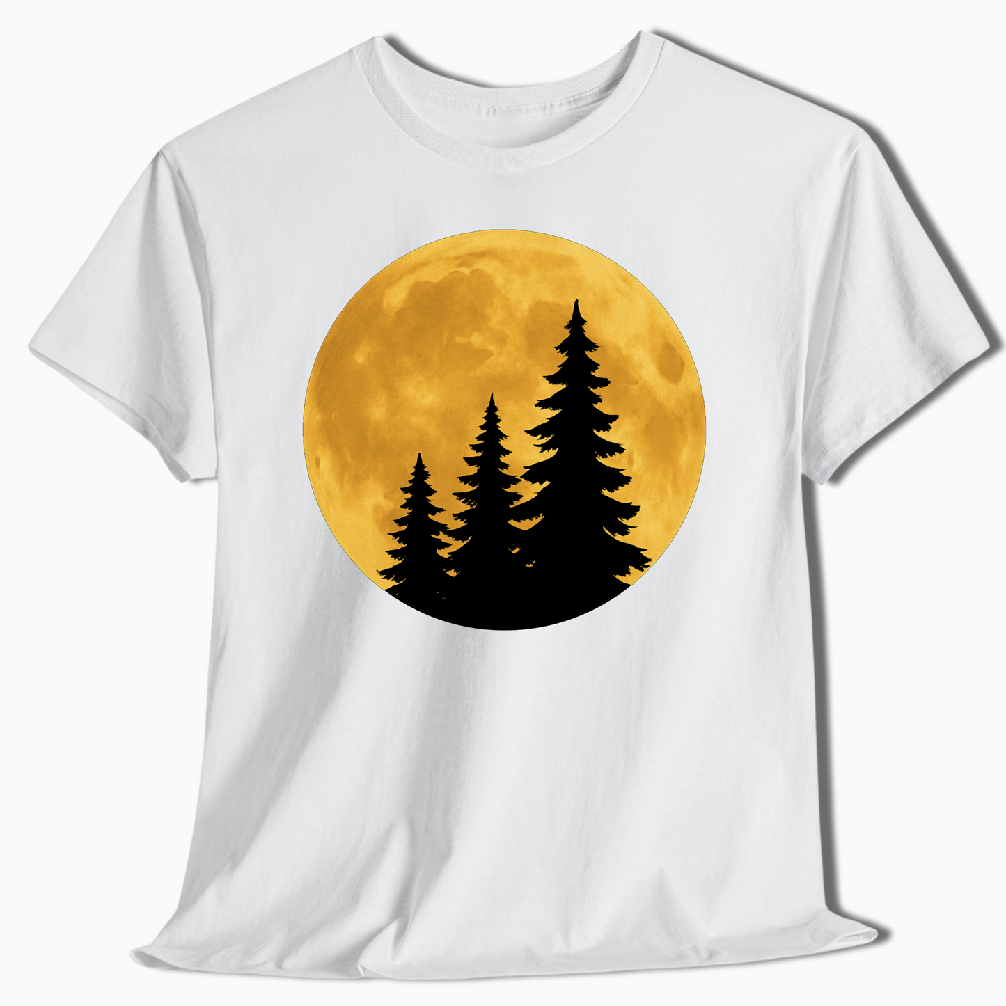 Moonlight Pine Tree Wilderness Shirt - t444a25
