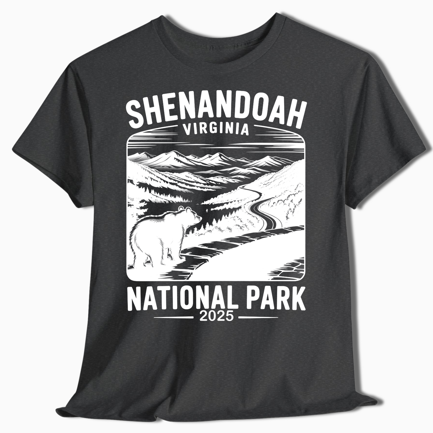 Shenandoah National Park T-Shirt with Bear - Custom 2025 Gift - t344a25