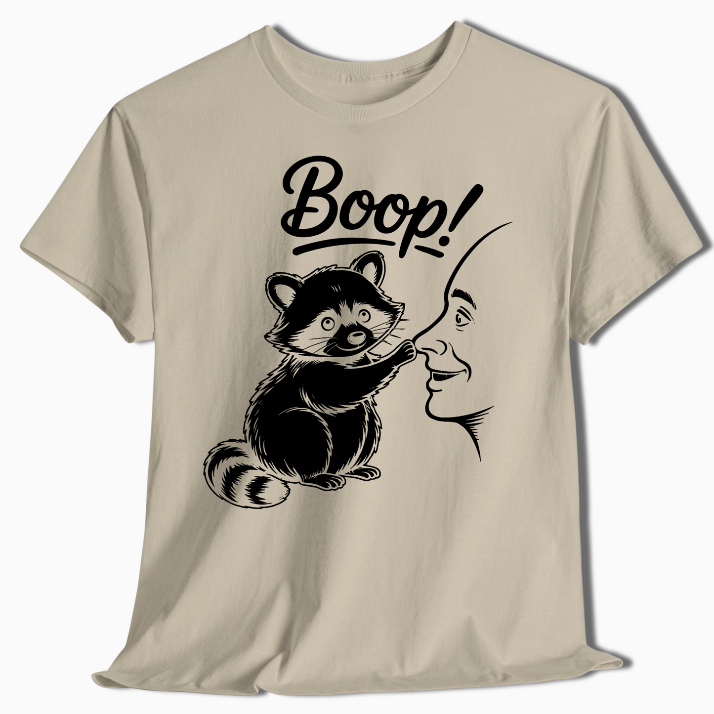 Raccoon Boop Nose Shirt - Cute Funny Camping Tee for Outdoorsy Folks - t459a25