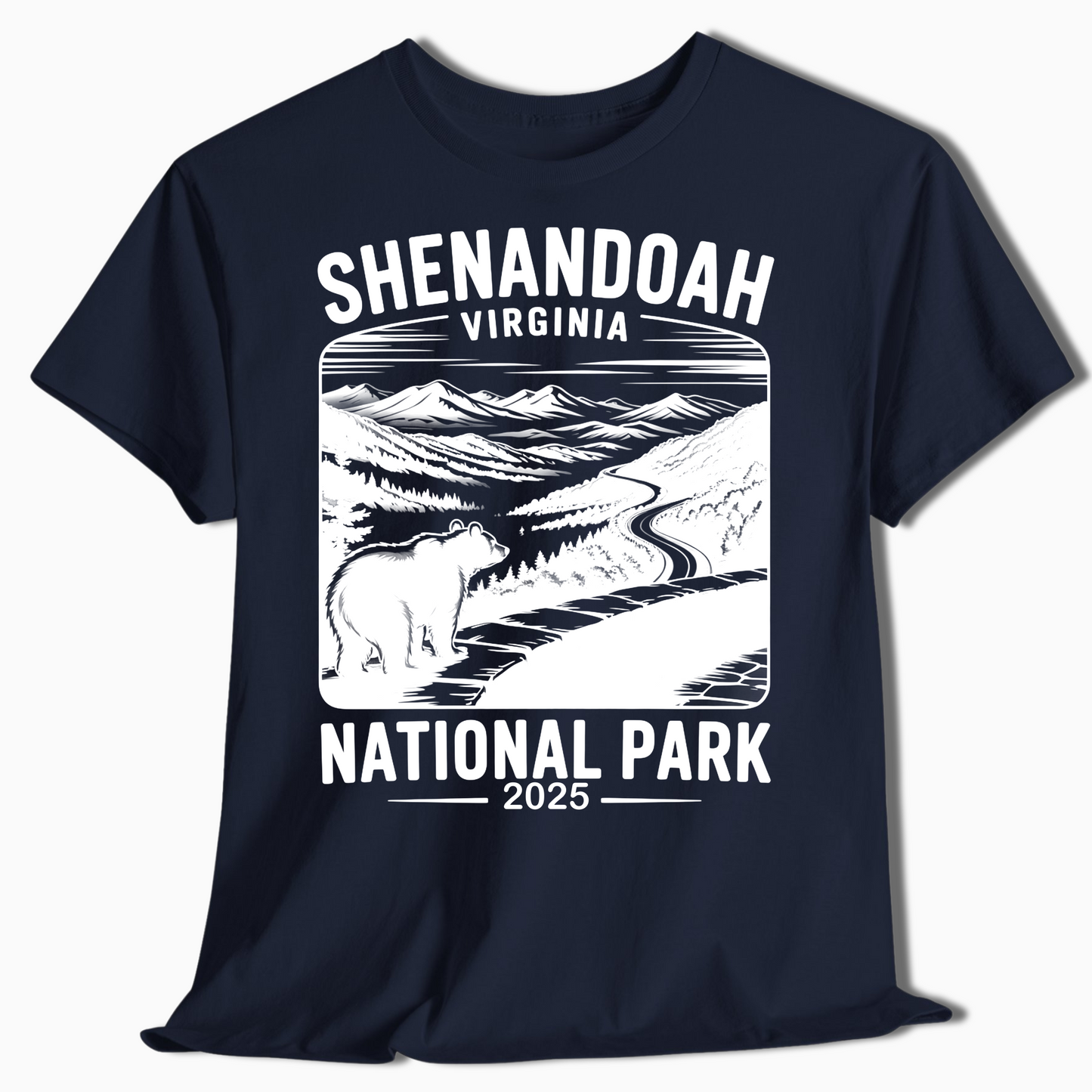 Shenandoah National Park T-Shirt with Bear - Custom 2025 Gift - t344a25
