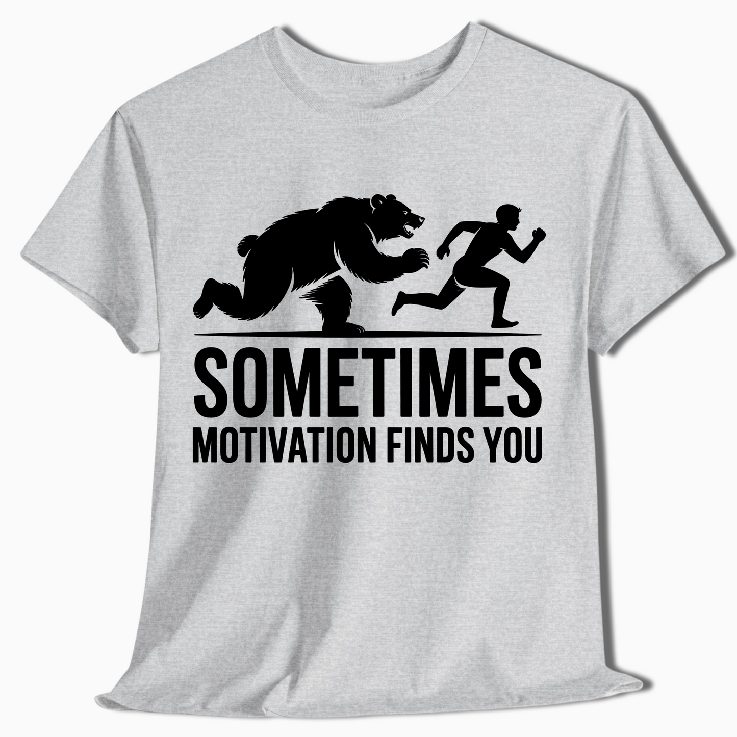 Sometimes Motivation Finds You Bear Hiking Shirt - t416a25