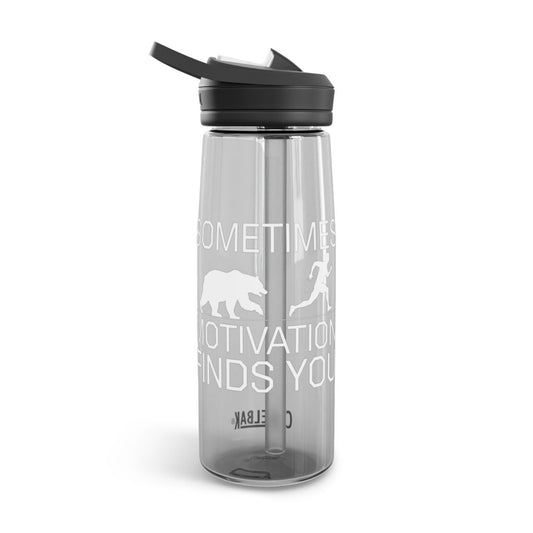 Sometimes Motivation Finds You Water Bottle - t1a25