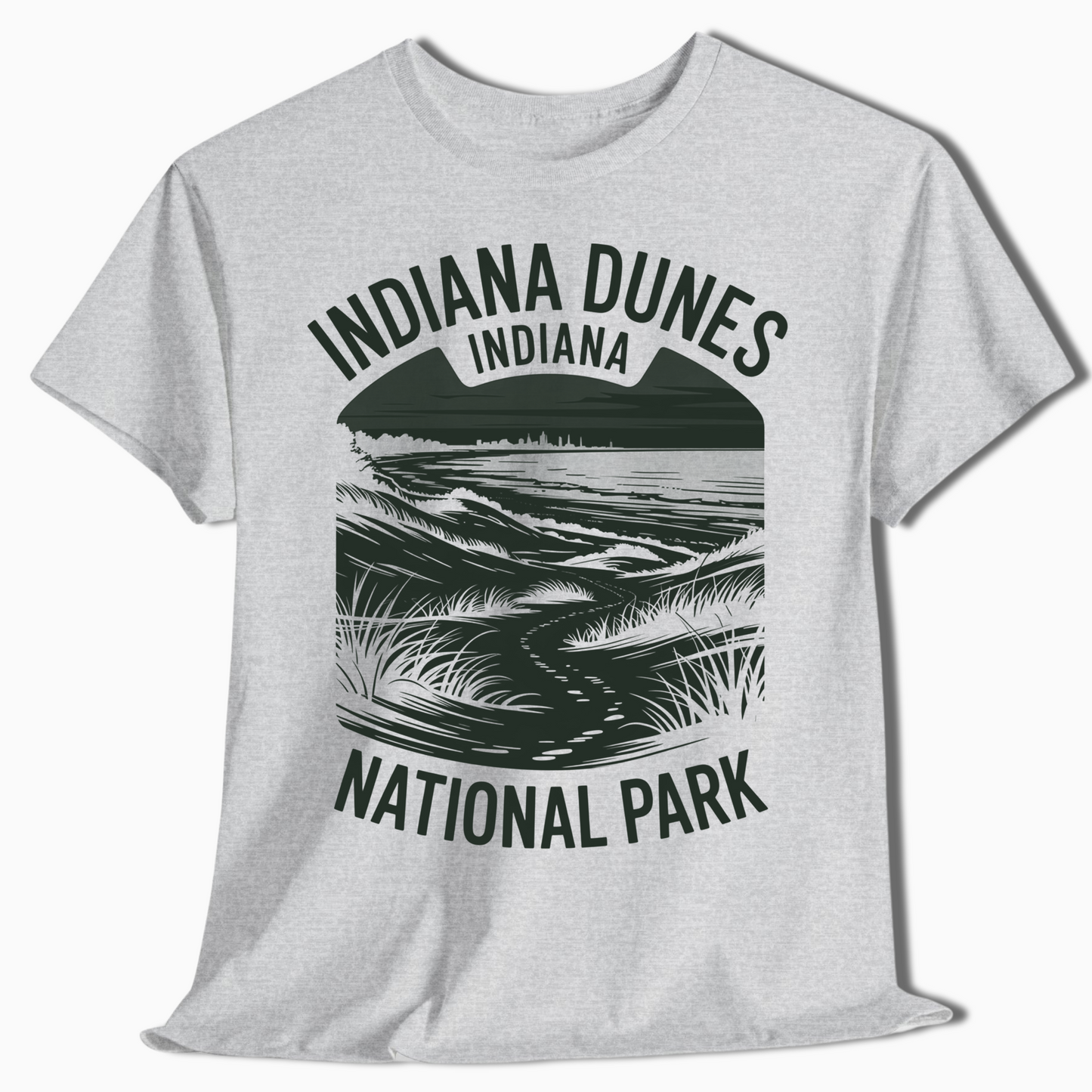 Indiana Dunes Sand Trail T-Shirt - National Park Souvenir - t357a25