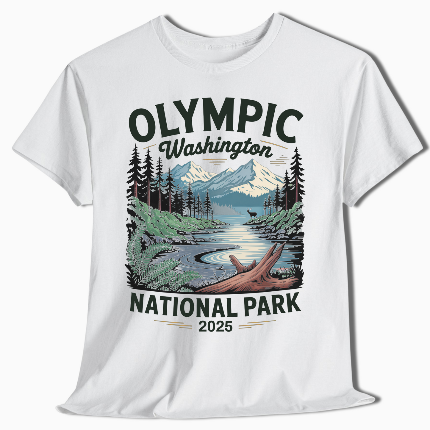 Olympic National Park Custom Year Shirt for Campers & Hikers - t371a25