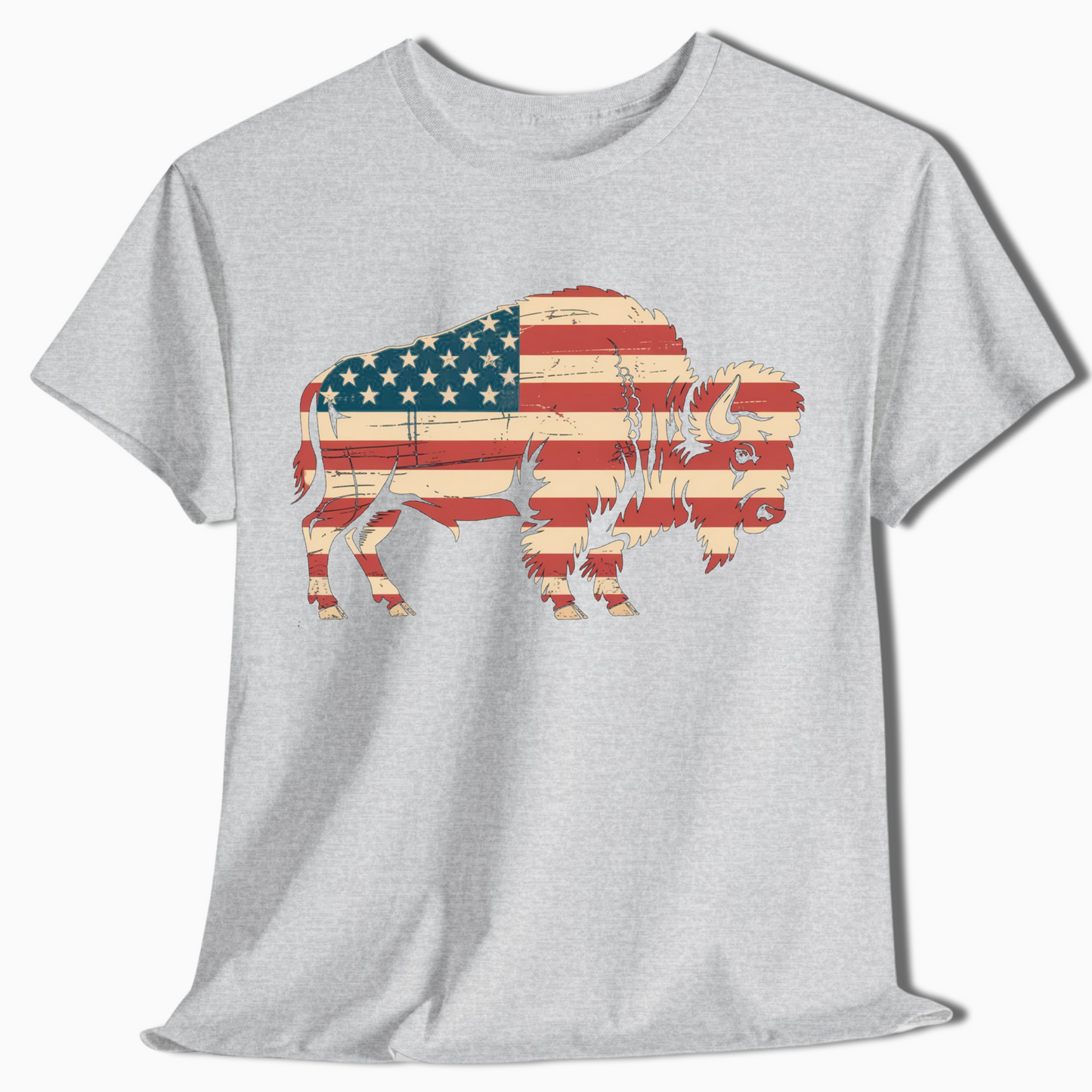 American Flag Buffalo Western Patriotic Shirt - t424a25
