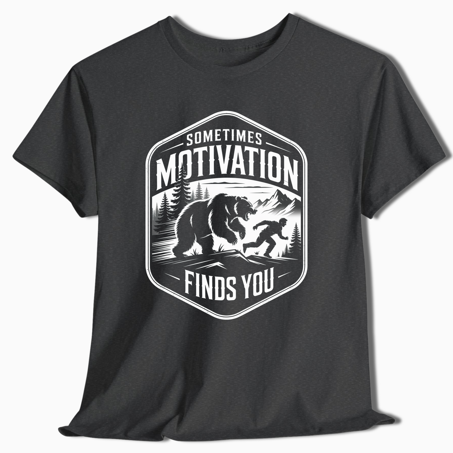 Sometimes Motivation Finds You Bear Chase Hiking Shirt - t417a25