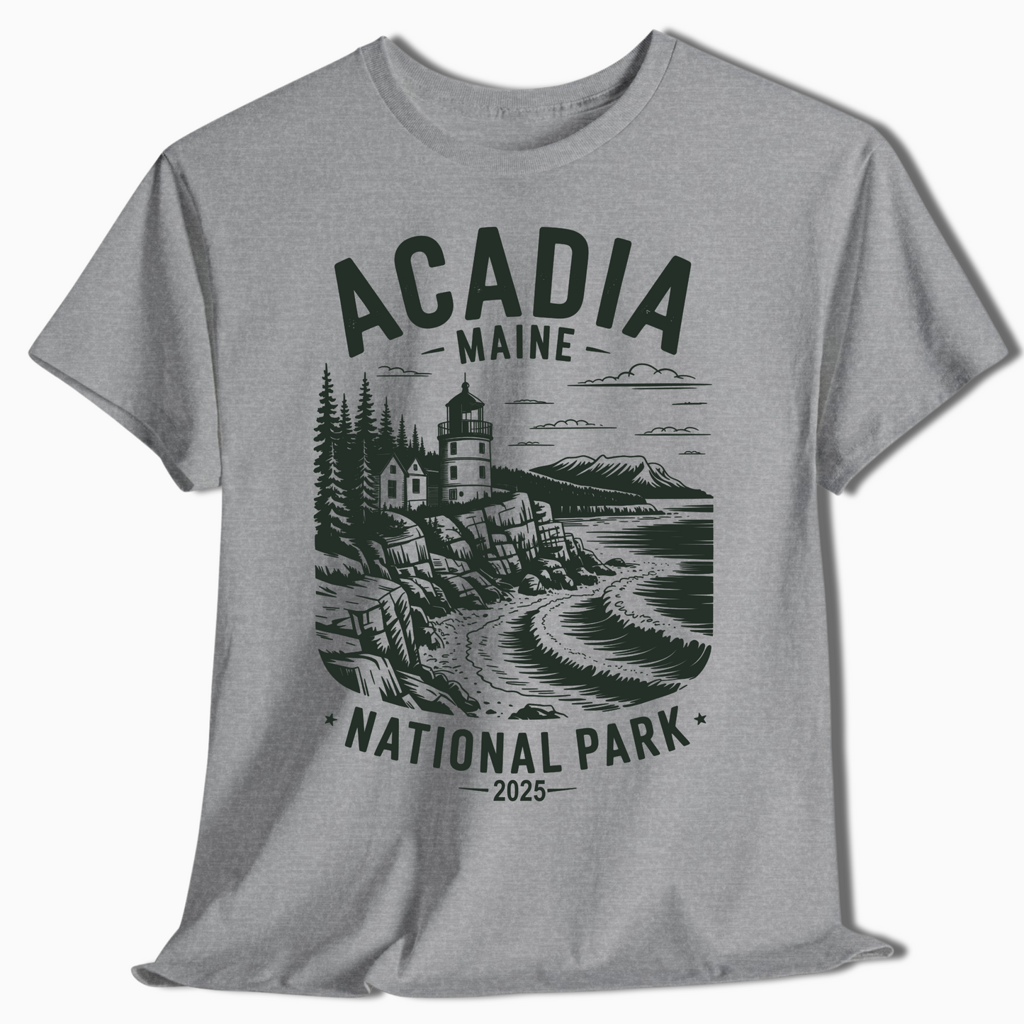 Acadia National Park Maine Shirt - Personalized Year Design - t306a25