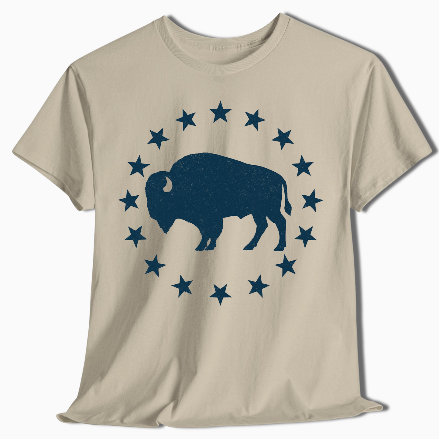Patriotic Bison Star Outdoor T-Shirt - t426a25