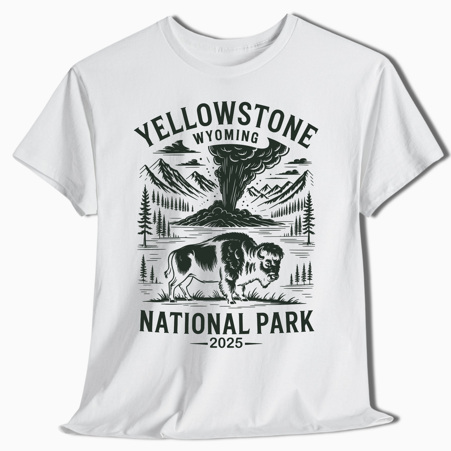 Yellowstone National Park Wyoming Shirt - Custom Year Option - t307a25