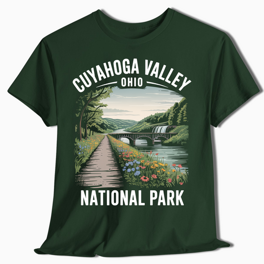 Cuyahoga Valley Wildflower Trail & Waterfall Tee - t364a25