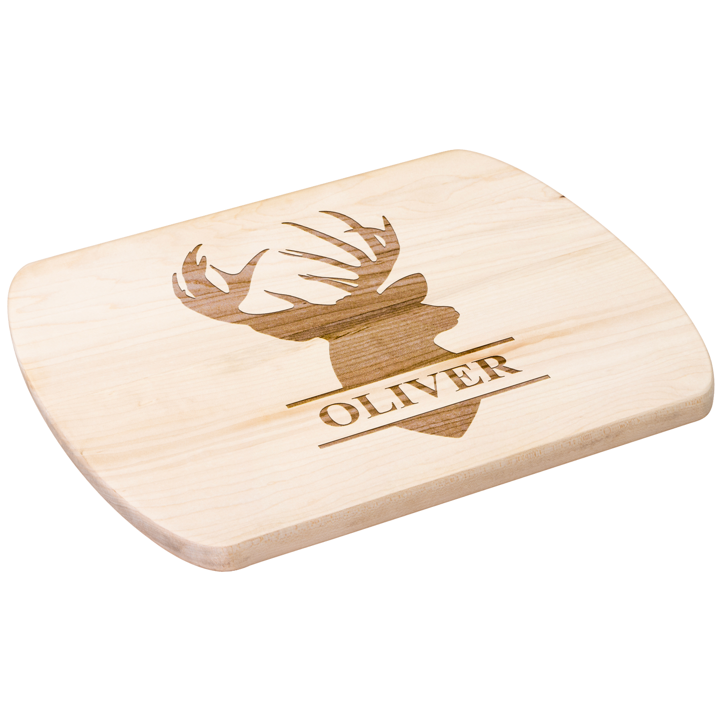 Custom Deer Silhouette Cutting Board with Name - t450a25