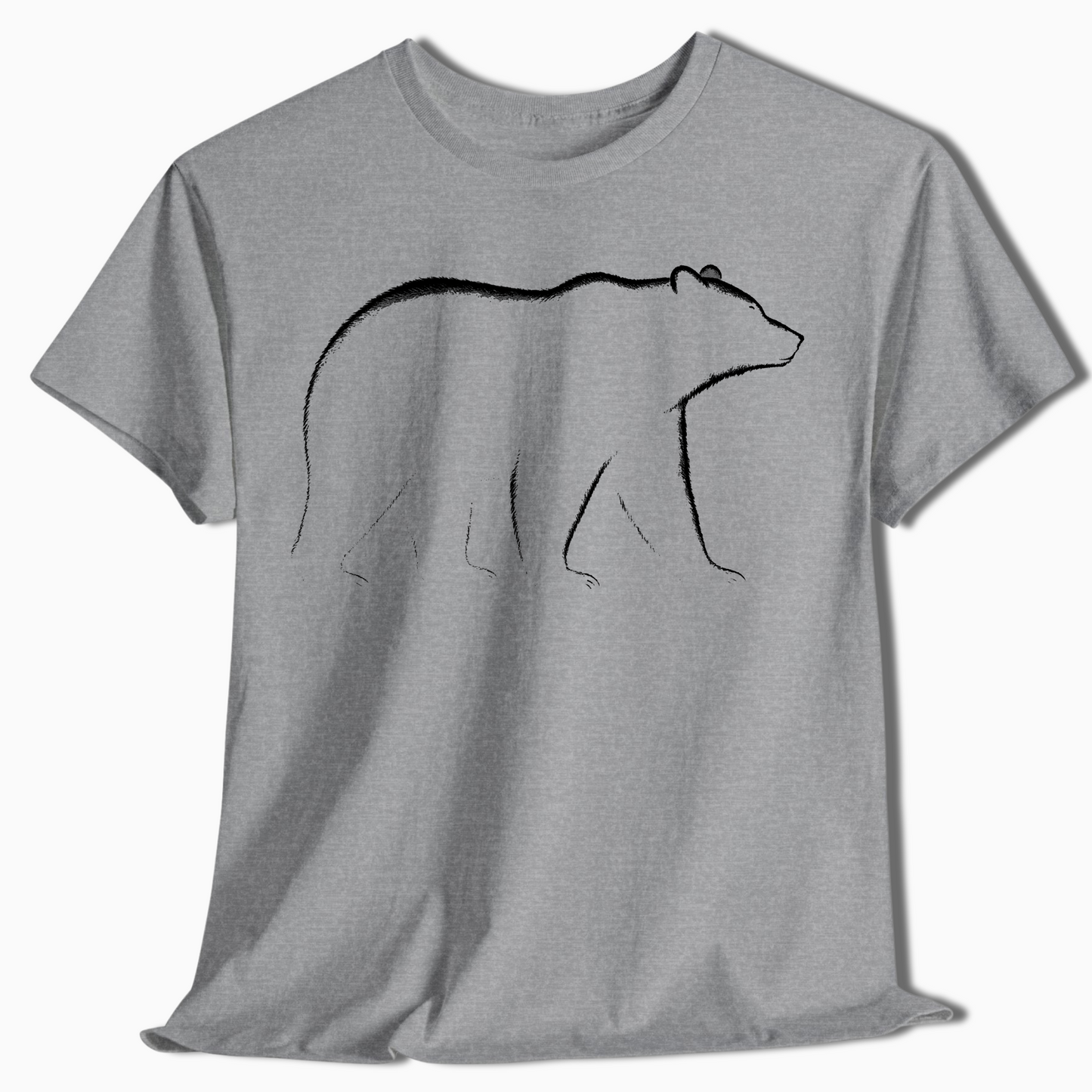 Minimalist Bear Shirt for Outdoorsmen - t442a25