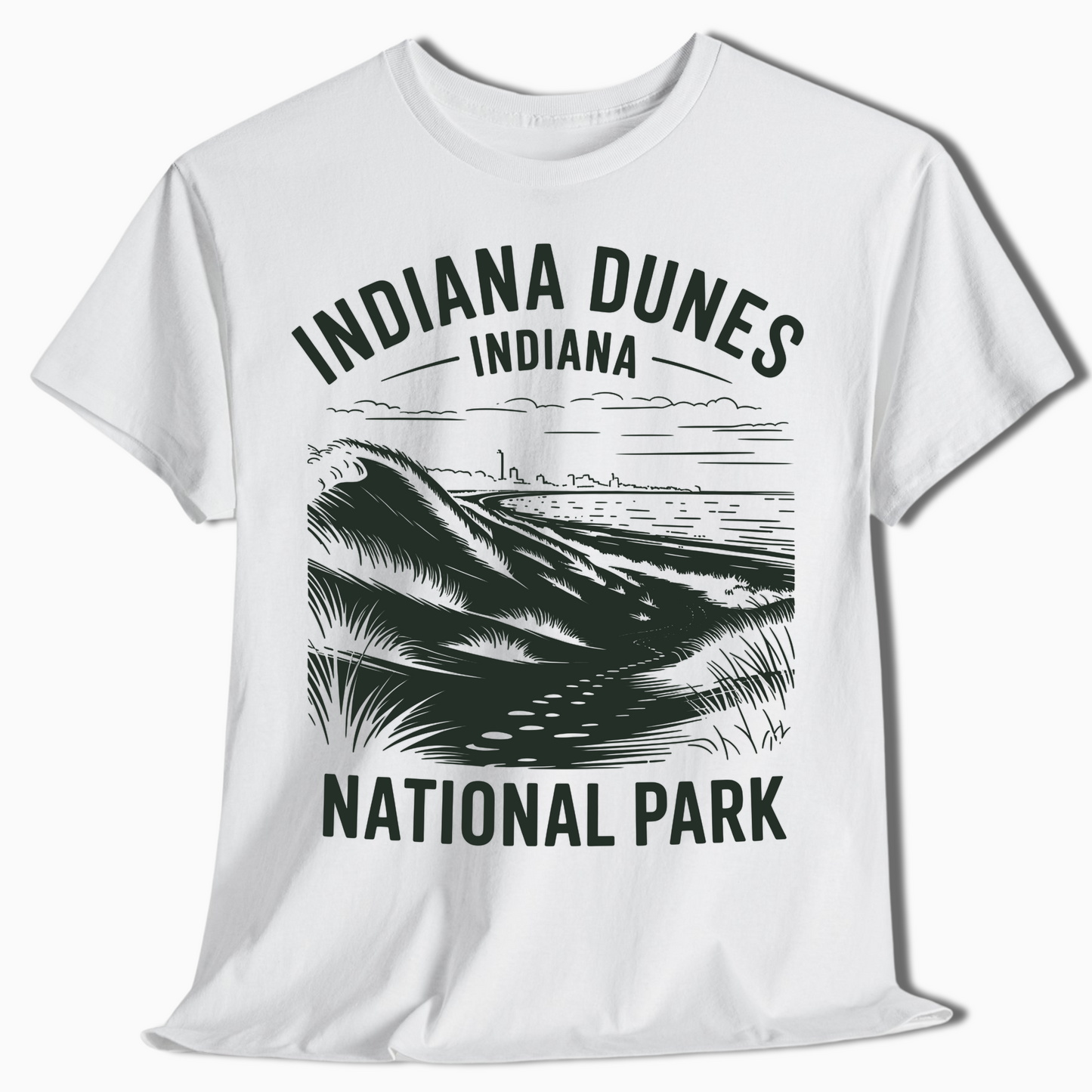 Indiana Dunes Beach and Dune View Shirt - t358a25