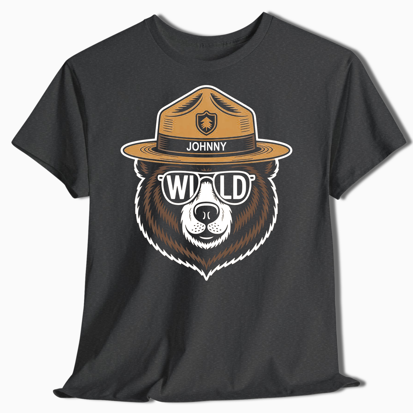 Custom Name Ranger Bear Shirt for Outdoor Lovers & Campers - t454a25