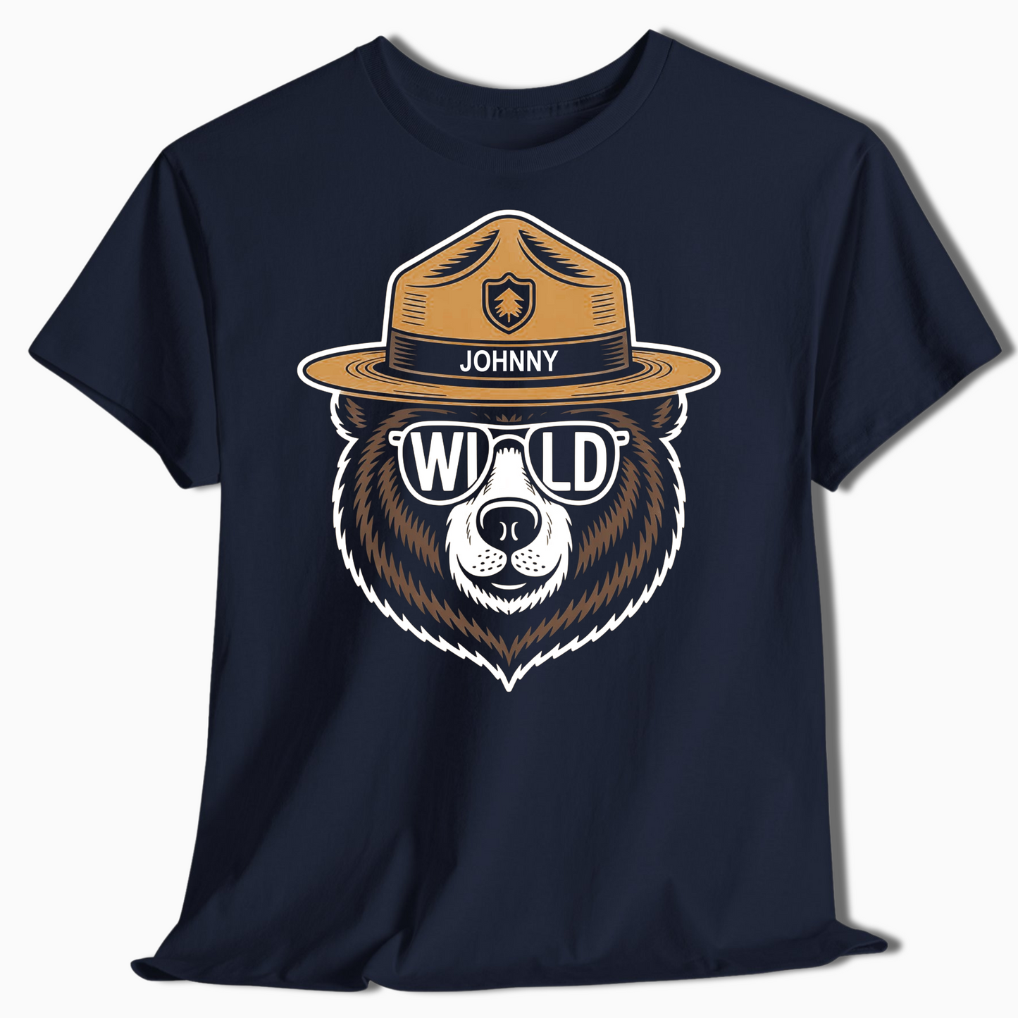 Custom Name Ranger Bear Shirt for Outdoor Lovers & Campers - t454a25