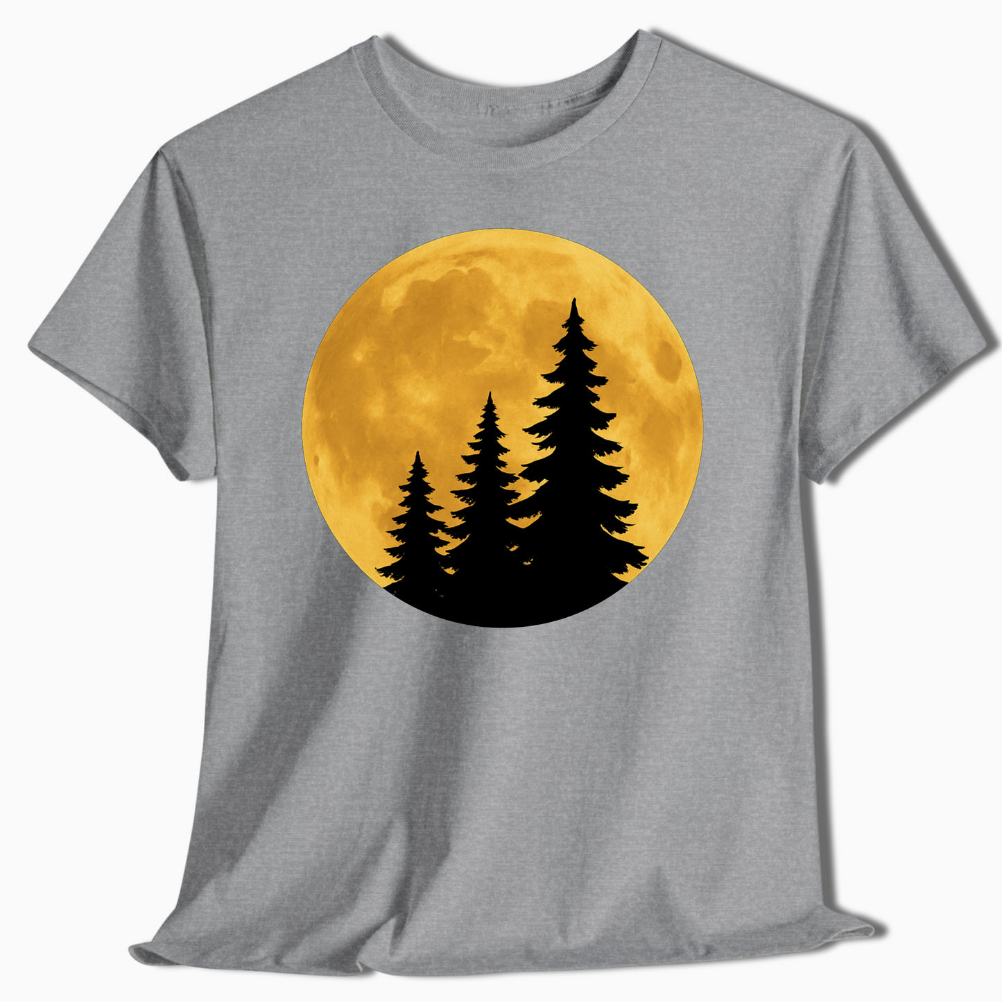 Moonlight Pine Tree Wilderness Shirt - t444a25