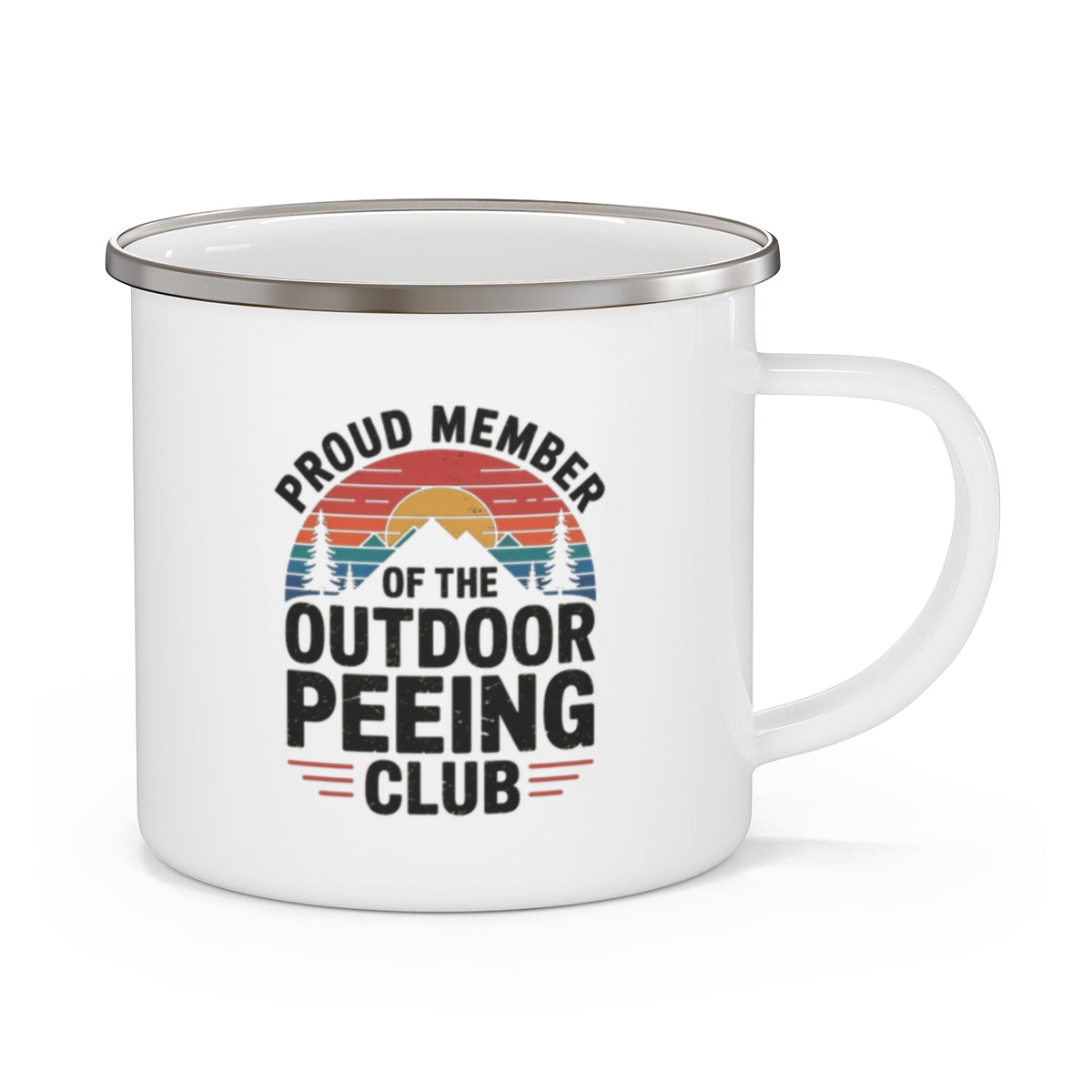 Outdoor Peeing Club Mug - Funny Camping Gift - t204a25