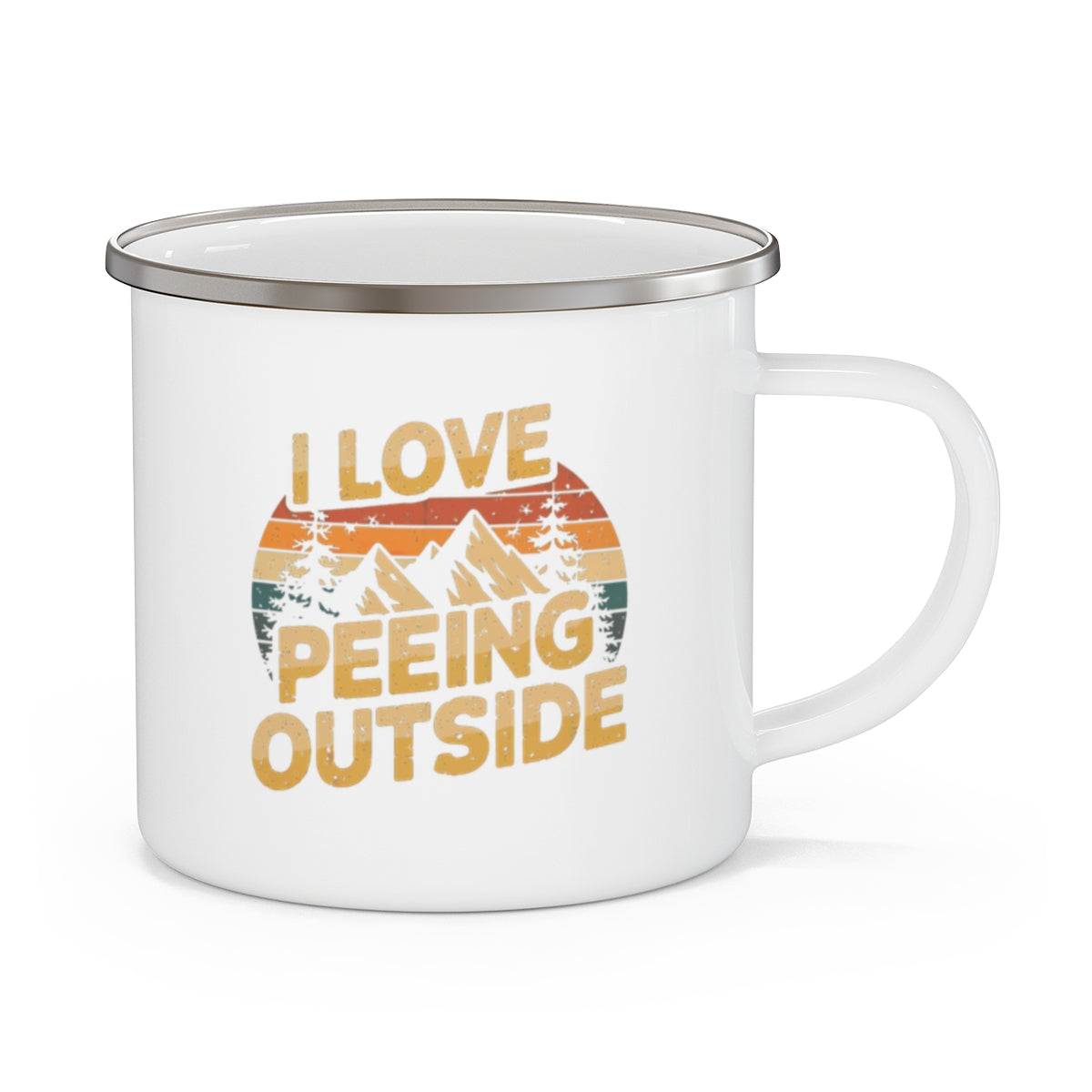 I Love Peeing Outside Funny Camping Mug for Outdoor Lovers - t94a25