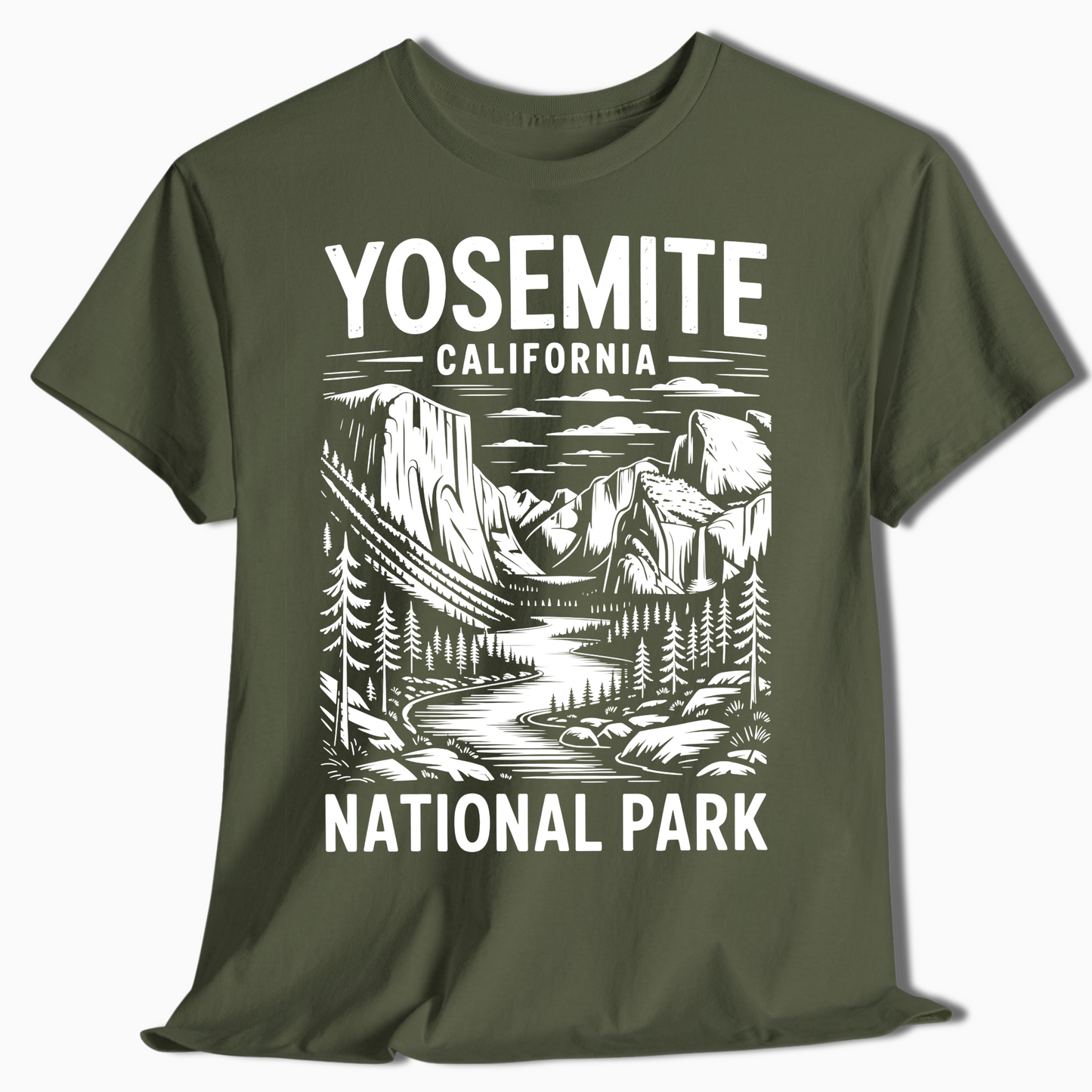 Minimalist Yosemite National Park Hiking Shirt - t284a25