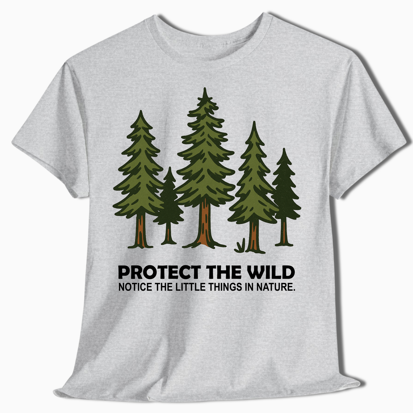 Cartoon Pine Tree Camping Shirt for Outdoor Lovers & Hikers - t457a25