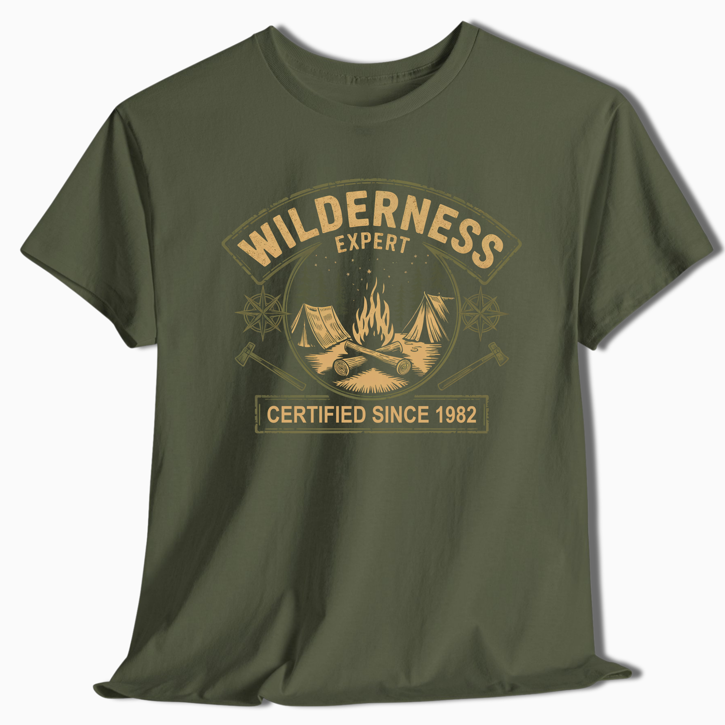 Personalized Wilderness Expert T-Shirt - Custom Camping Tee - t106a25