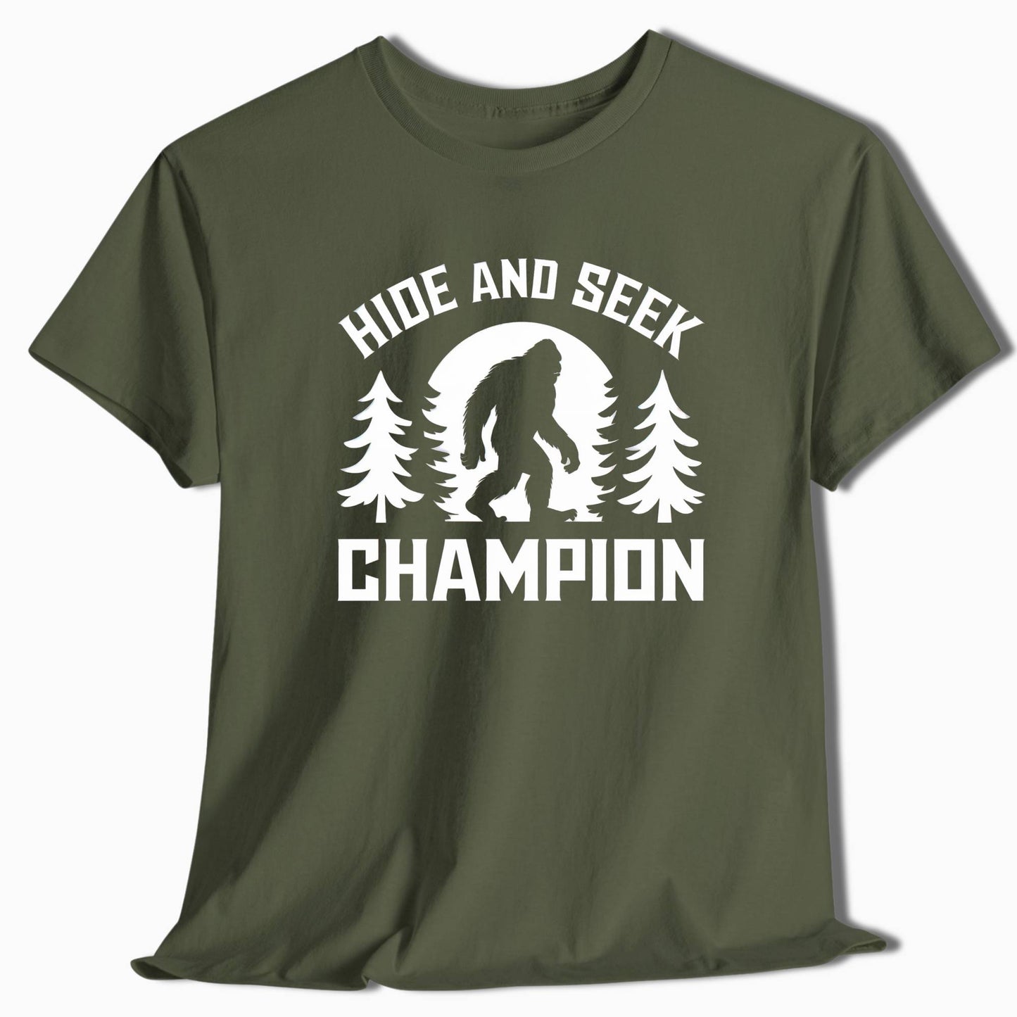 Bigfoot T-Shirt Hide and Seek Champion - t114a25