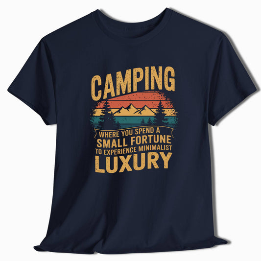 Camping Shirt - Small Fortune Minimalist Luxury - t11a25