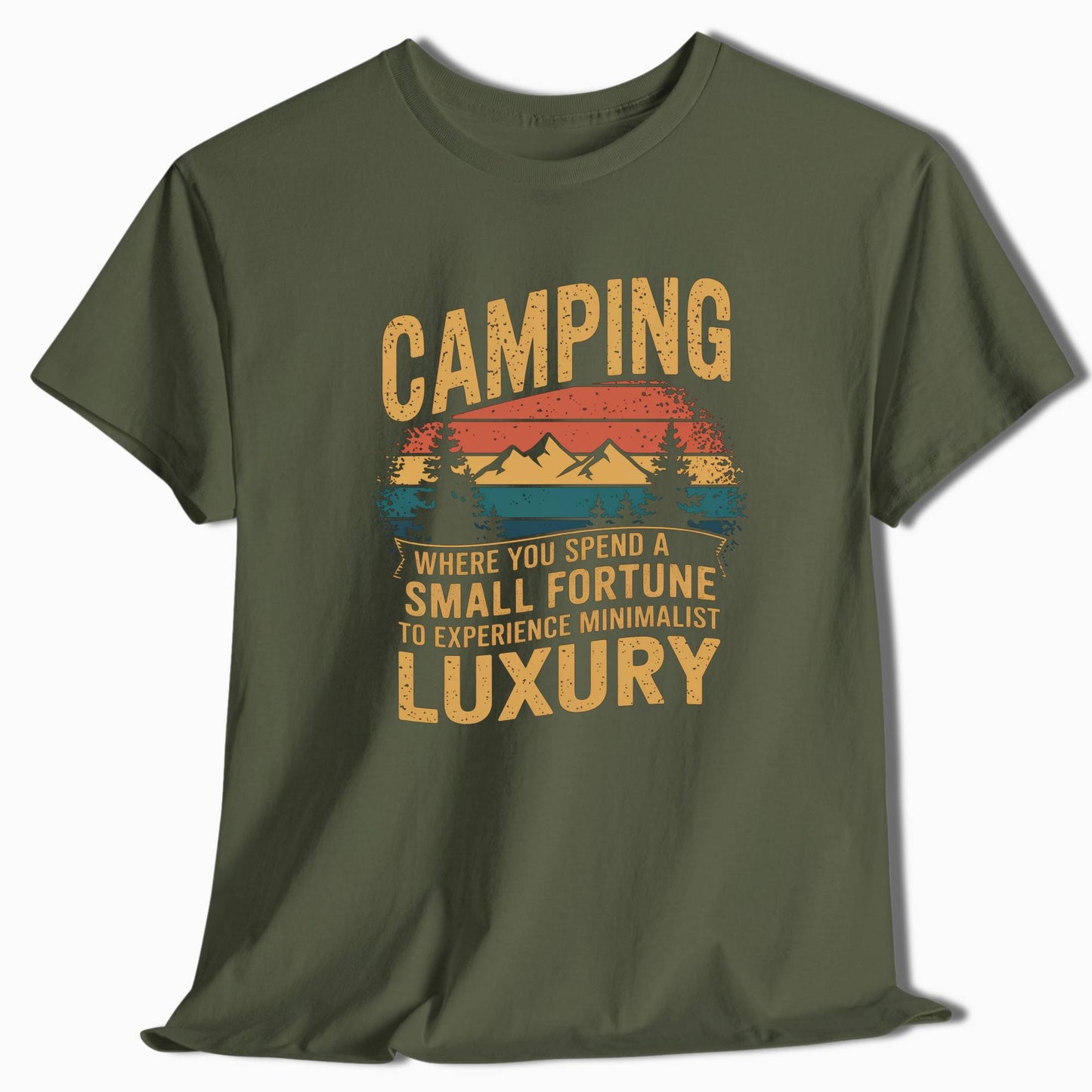 Camping Shirt - Small Fortune Minimalist Luxury - t11a25