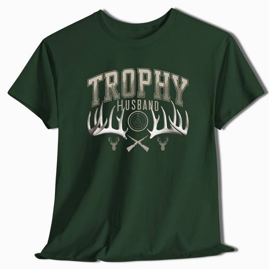 Trophy Husband T-Shirt Hunting Graphic Tee - t120a25