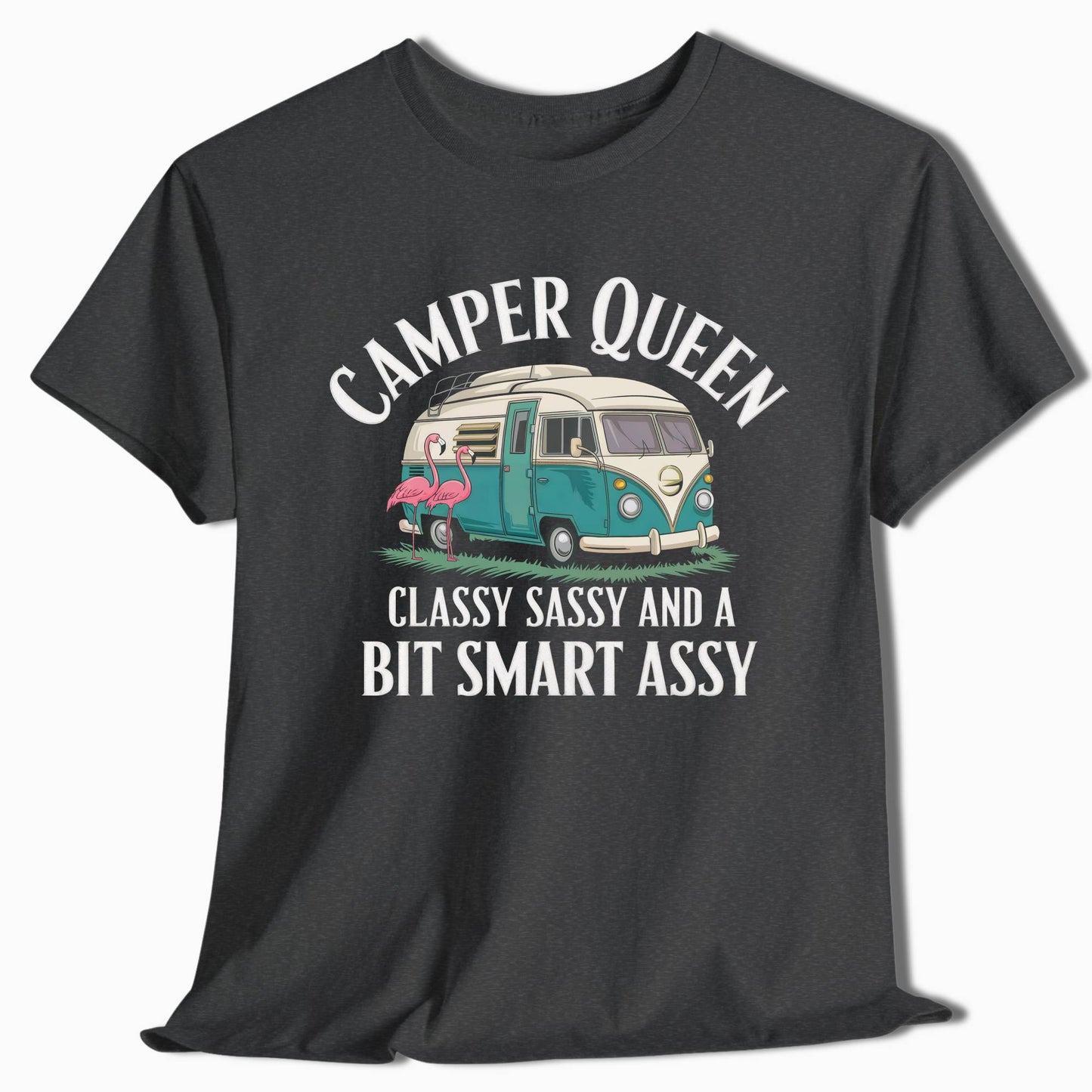 Camping T-Shirt Camper Queen Classy Sassy - t127a25