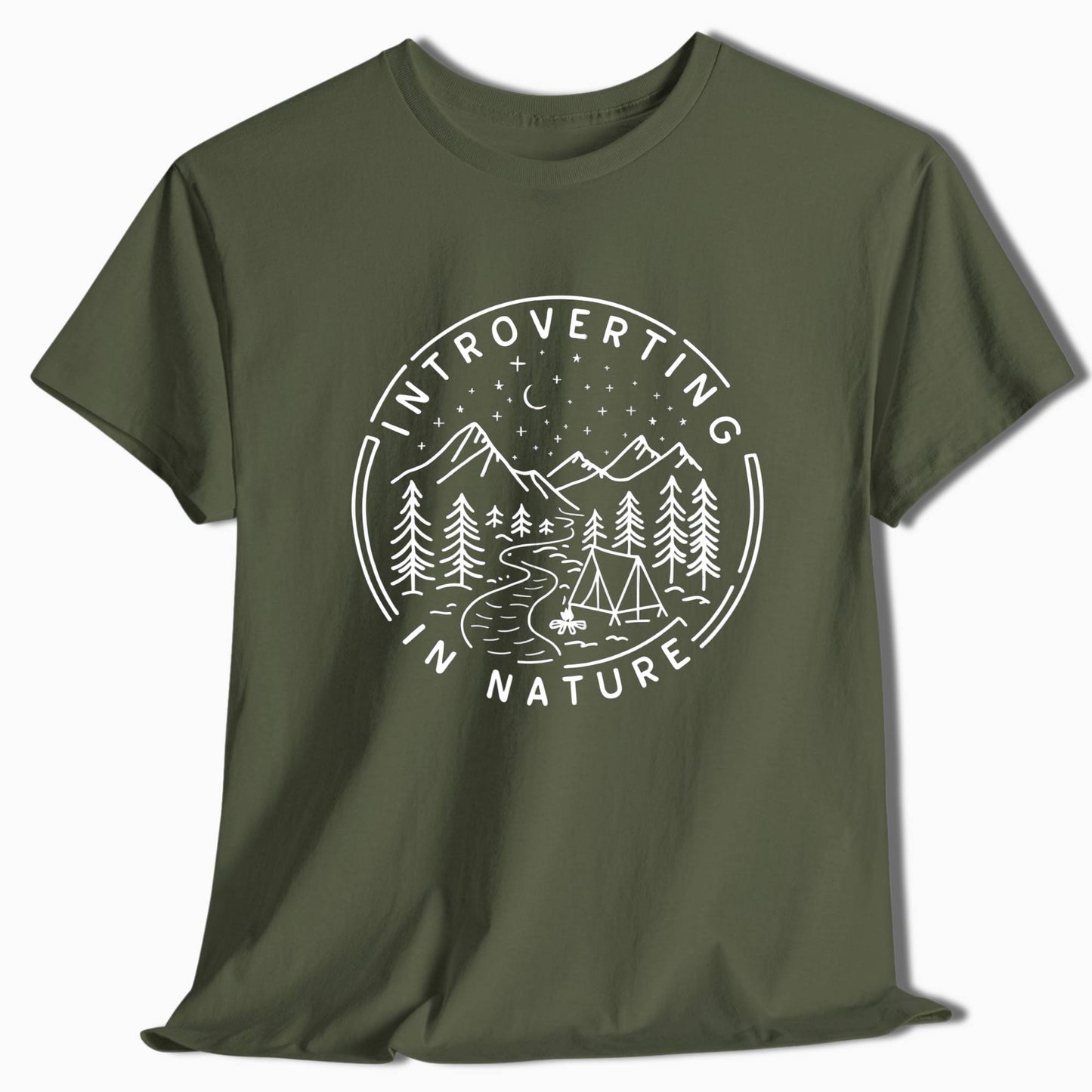 Camping Shirt - Introverting In Nature Camping Site - t12a25