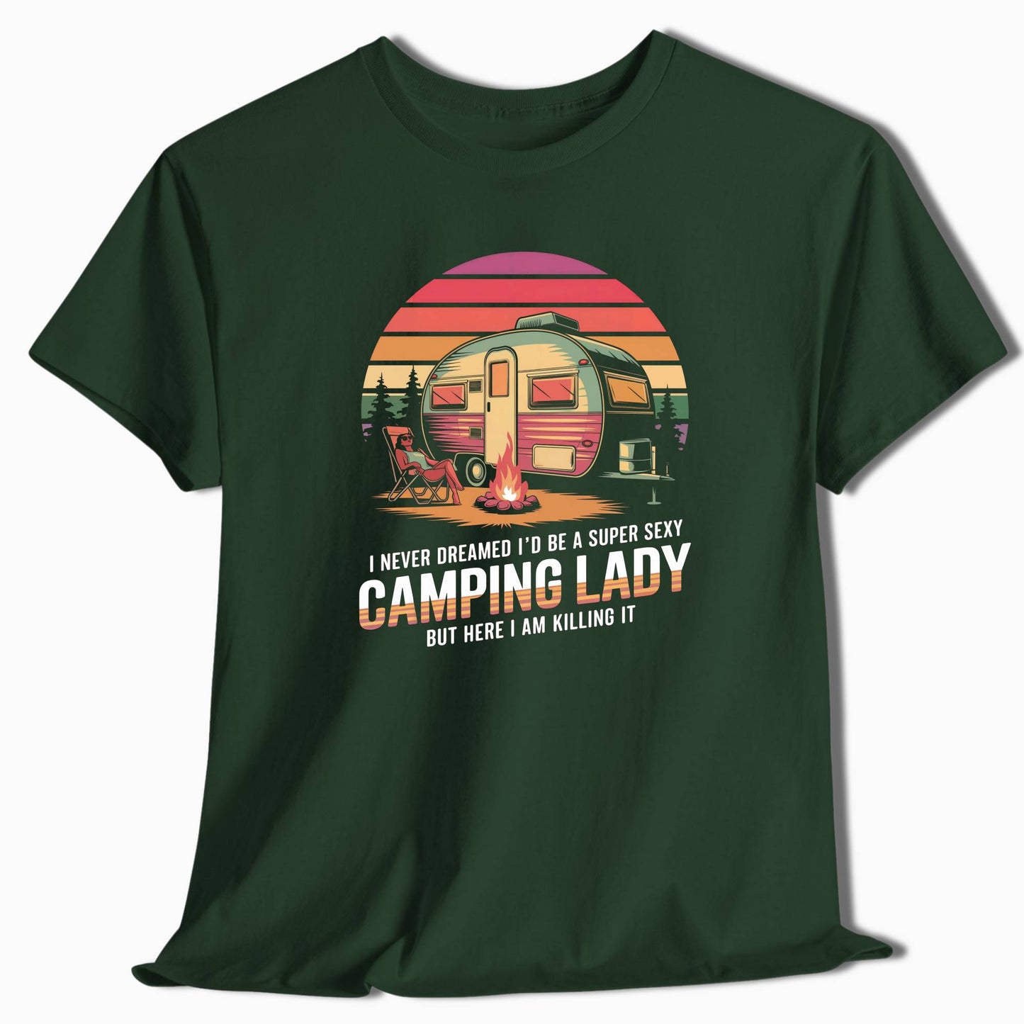 Camping T-Shirt Super Sexy Camping Lady - t133a25
