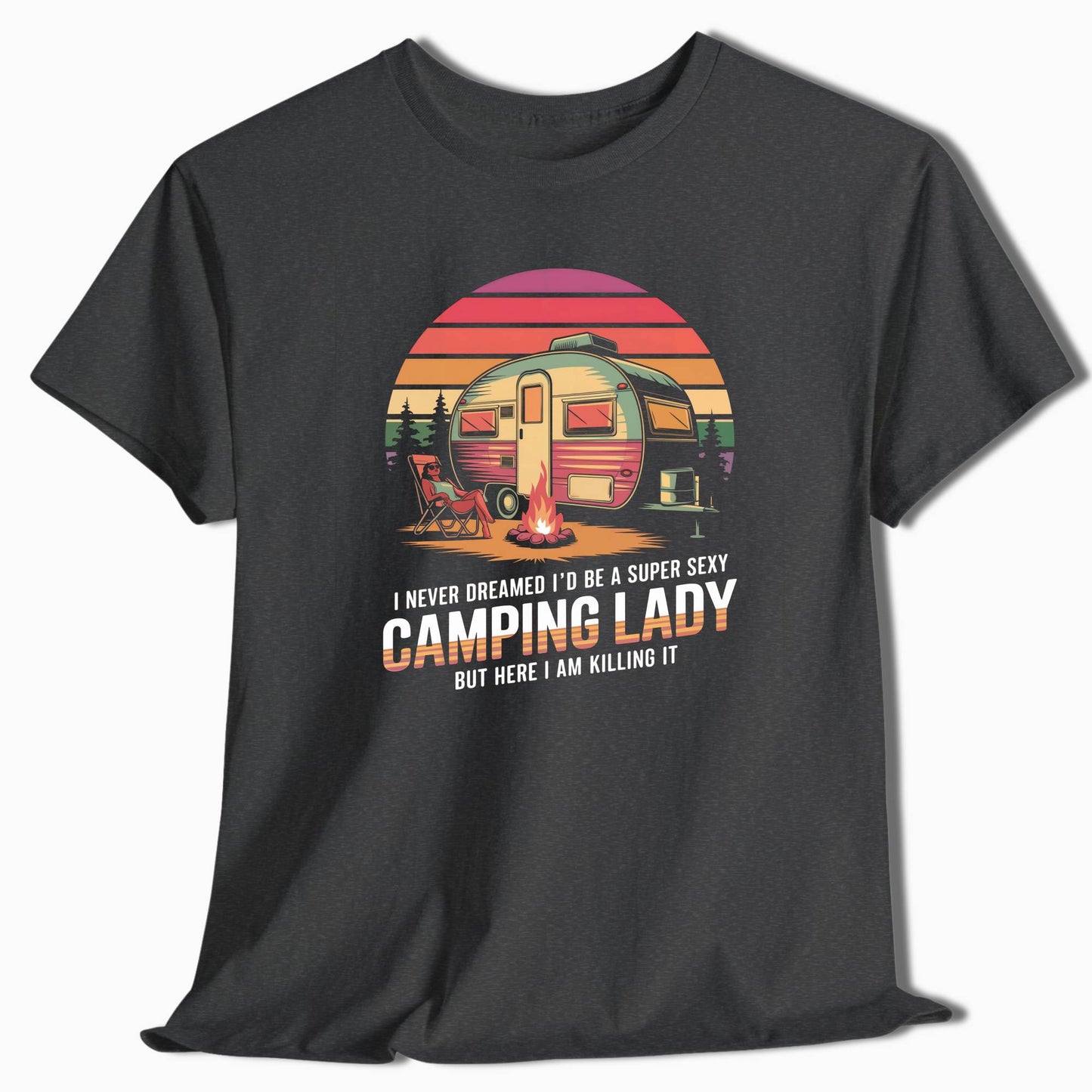 Camping T-Shirt Super Sexy Camping Lady - t133a25