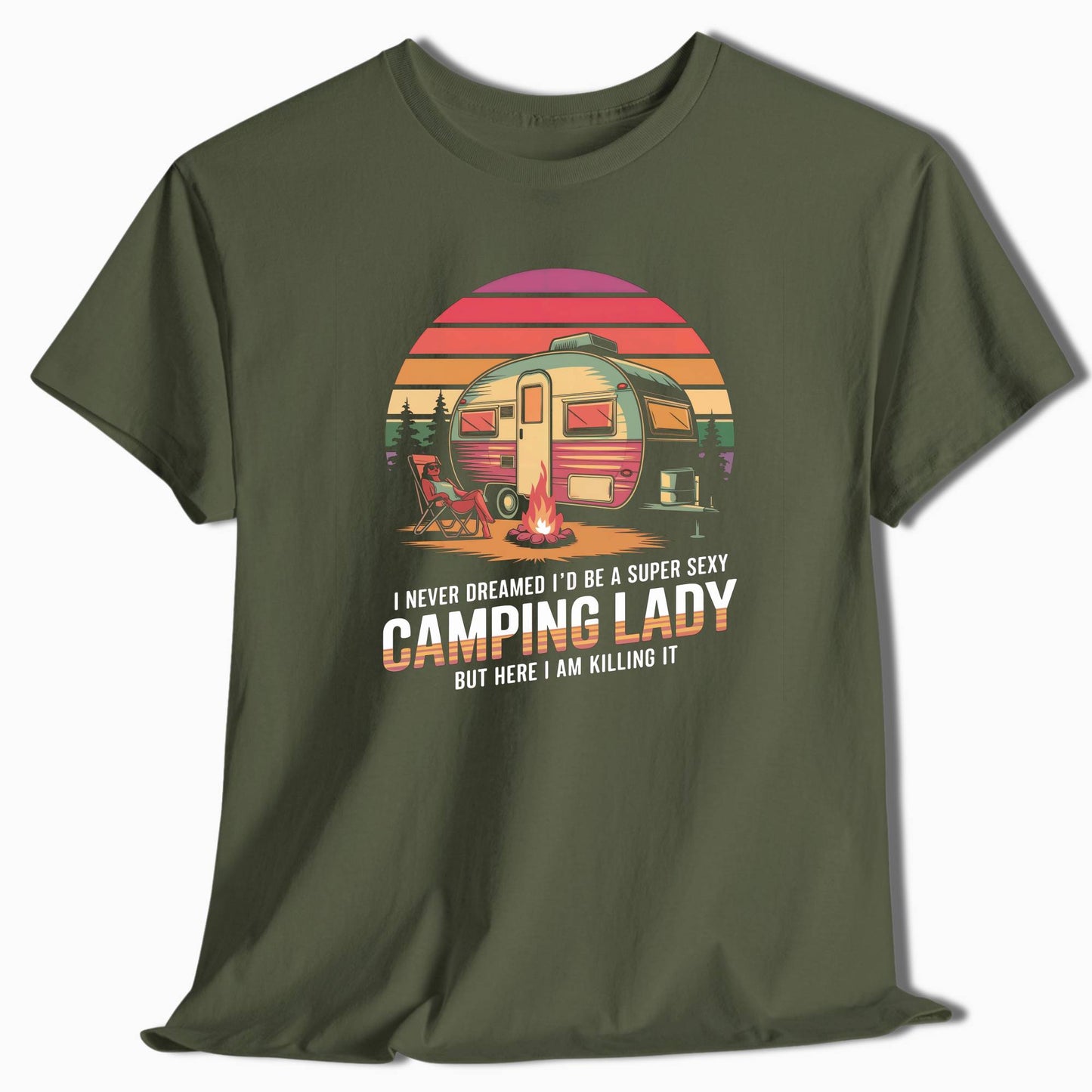 Camping T-Shirt Super Sexy Camping Lady - t133a25