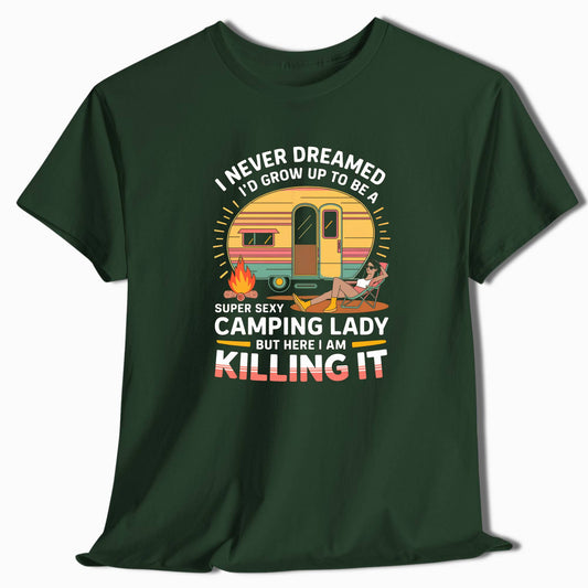 Camping T-Shirt Super Sexy Camping Lady - t134a25