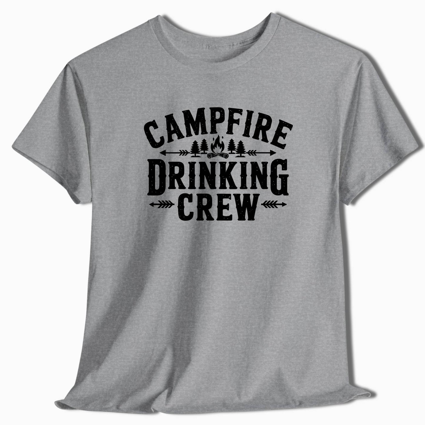 Campfire Drinking Crew T-Shirt for Campers - t13a25
