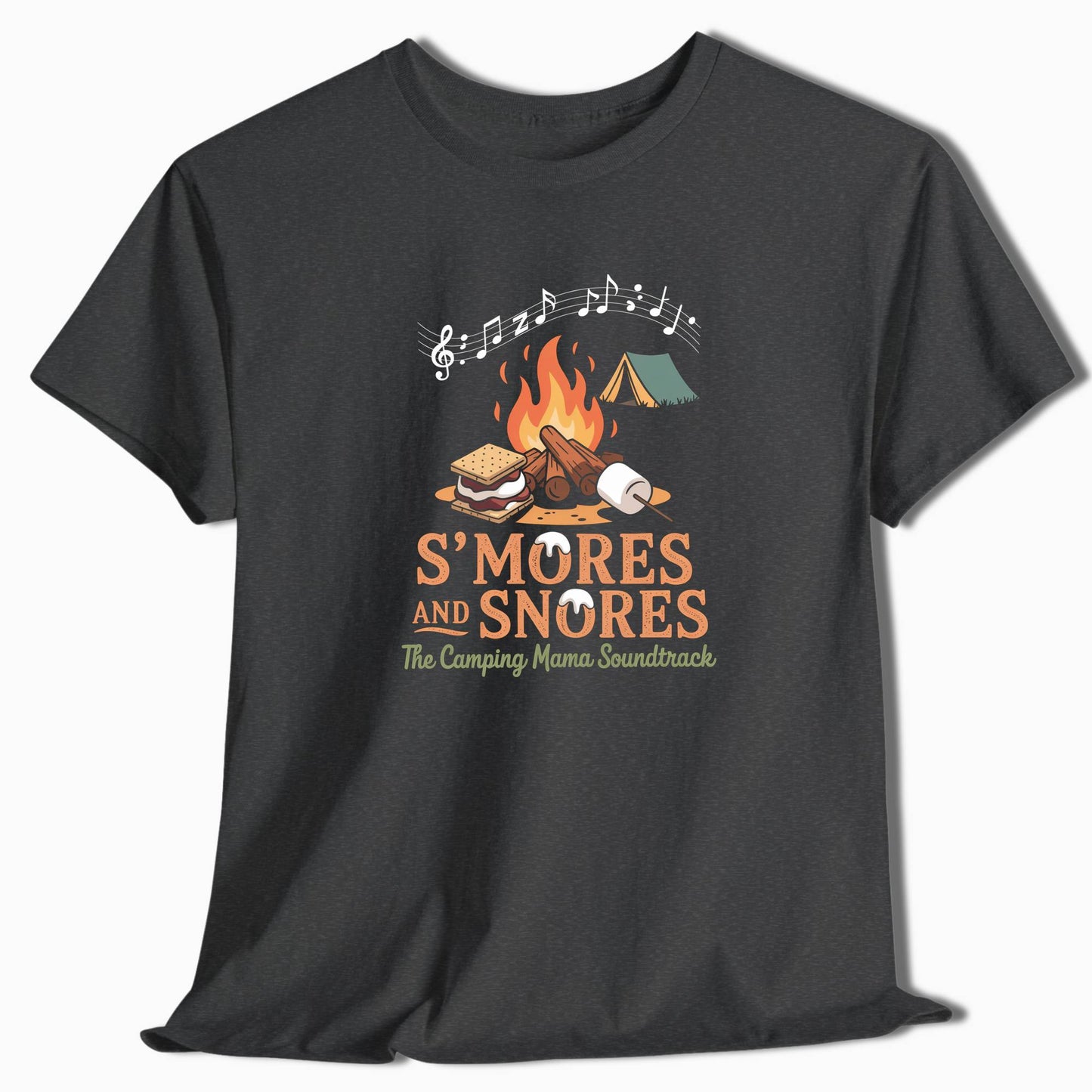 Camping T-Shirt Camping Mom S'mores and Snores - t142a25