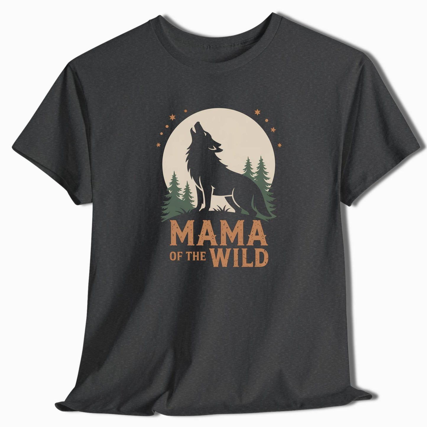 Camping T-Shirt Mama of the Wild Wolf - t147a25