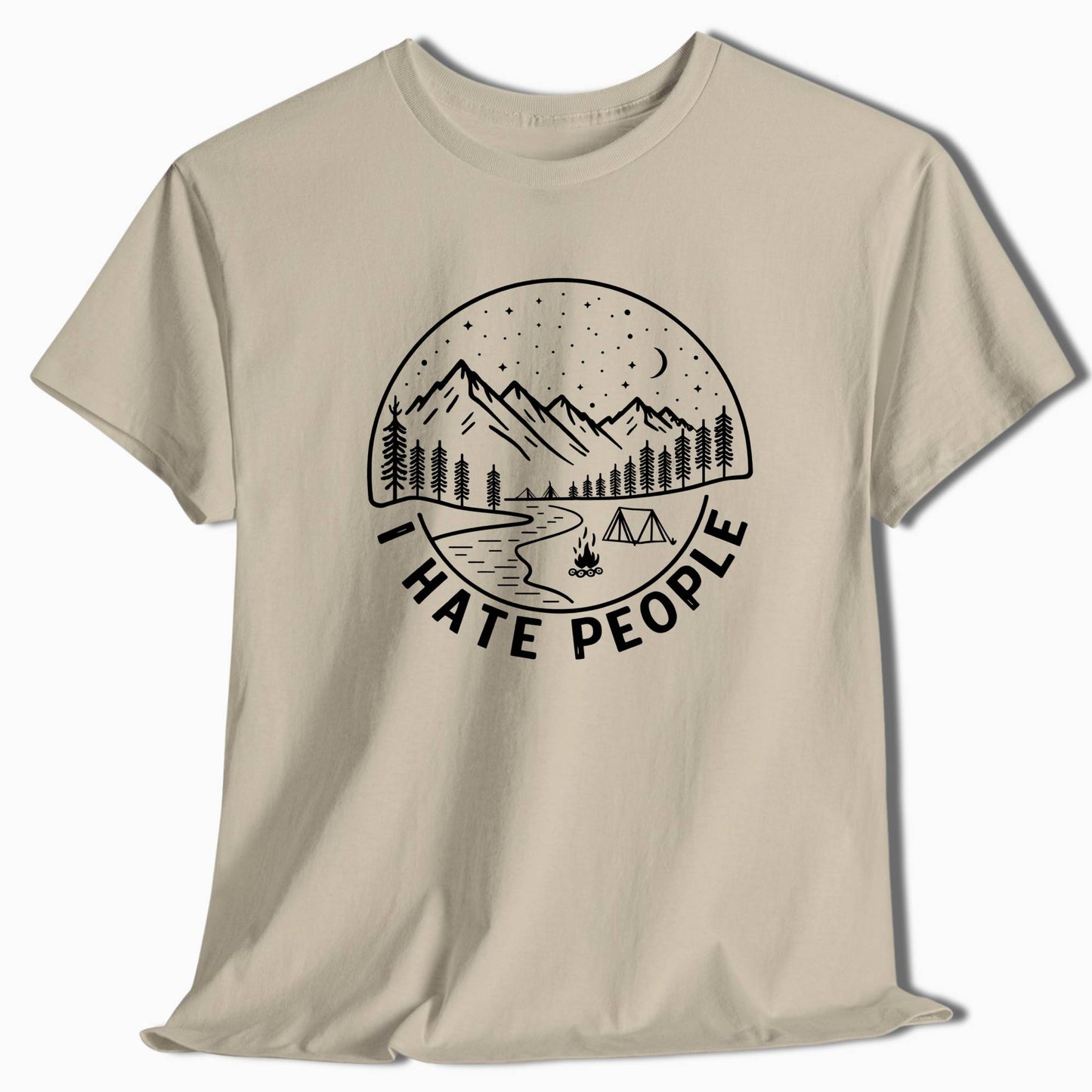 Camping Shirt - I Hate People Camping Site - t14a25