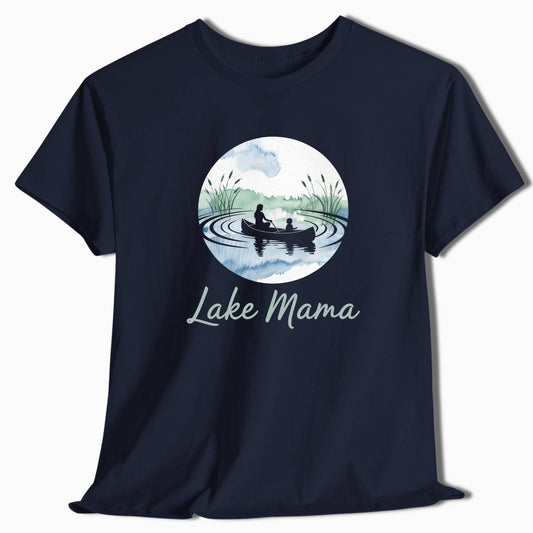 Camping T-Shirt Lake Mama Canoe - t156a25