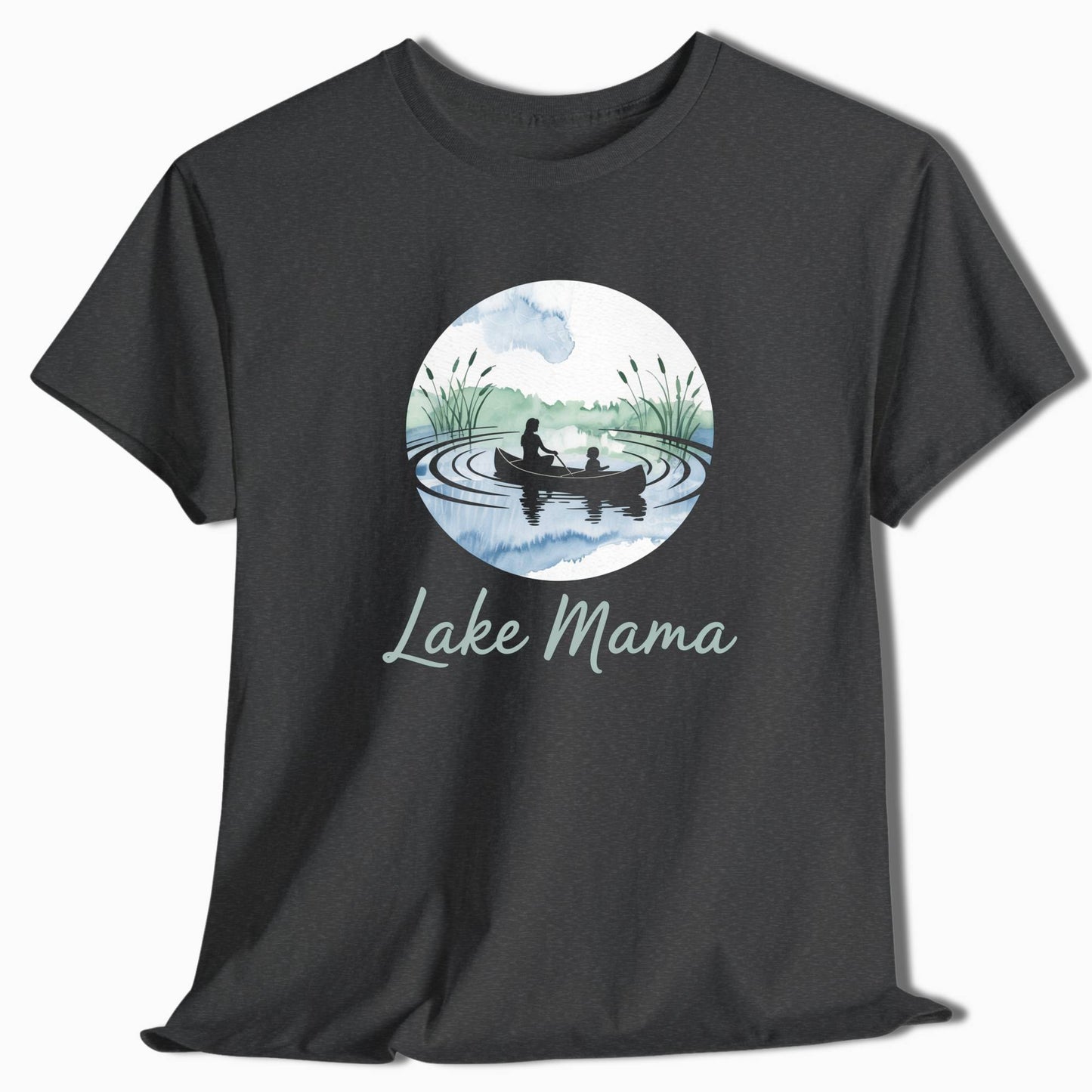 Camping T-Shirt Lake Mama Canoe - t156a25