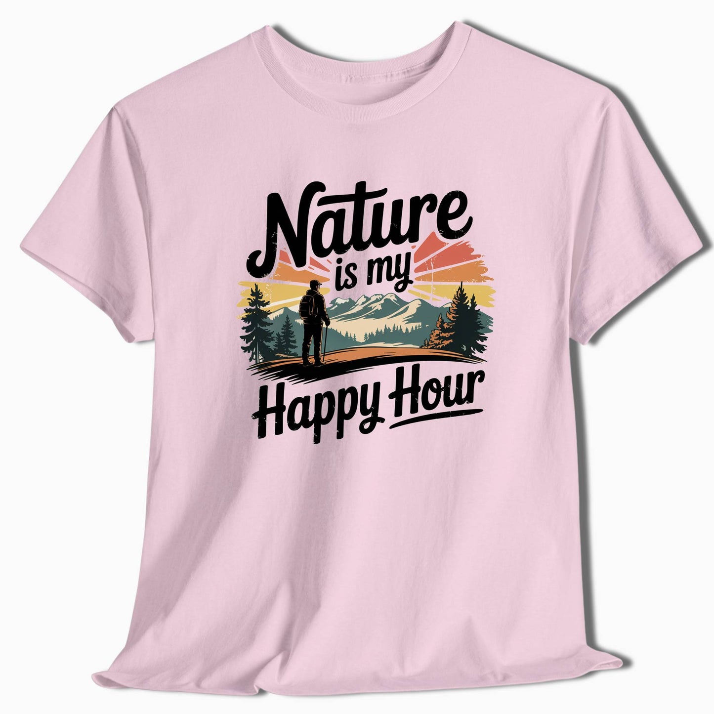 Camping T-Shirt Nature Happy Hour - t166a25