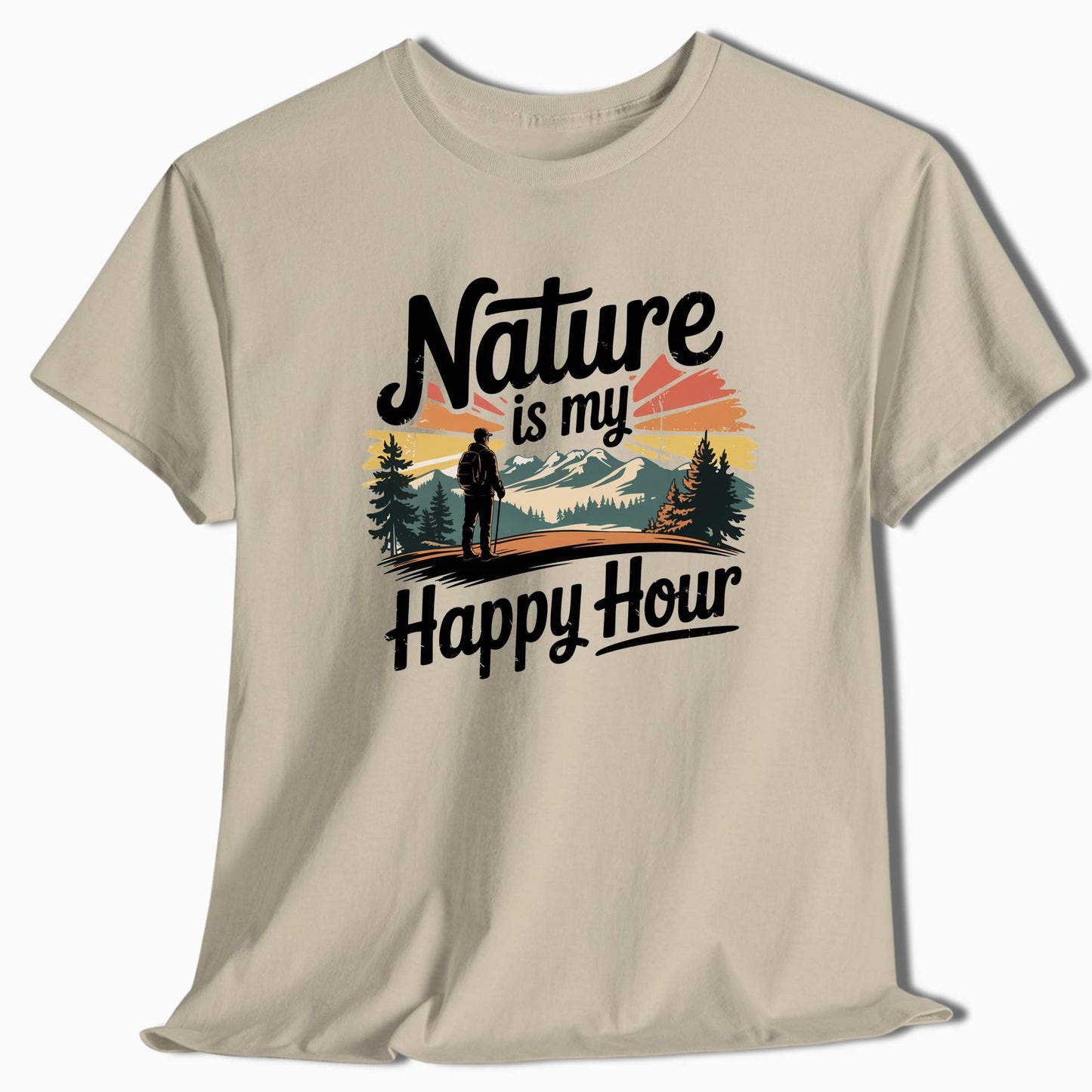 Camping T-Shirt Nature Happy Hour - t166a25