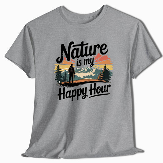 Camping T-Shirt Nature Happy Hour - t166a25