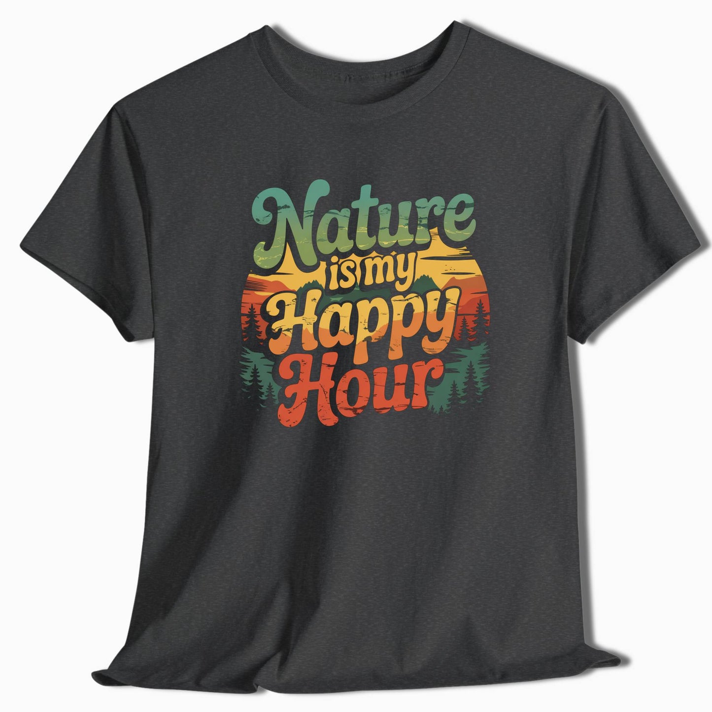 Camping T-Shirt Nature Is My Happy Hour - t168a25