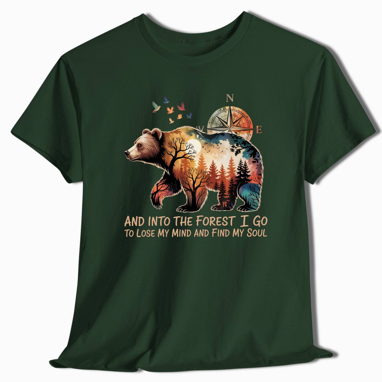 Hiking T-Shirt Into the Forest I Go - t172a25